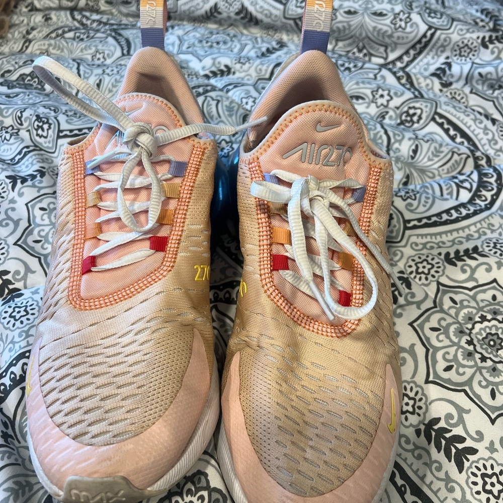 Nike Peach and White Sneakers